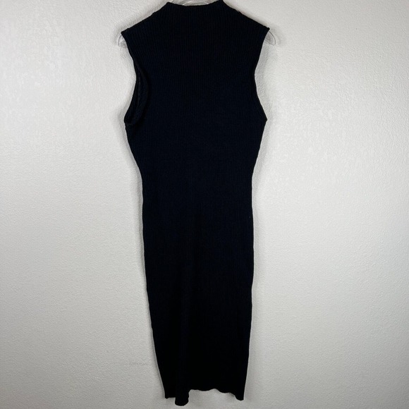 Badgley Mischka Women Bodycon Sweater Midi Dress Sleeveless Black Size M‎ - Picture 6 of 9